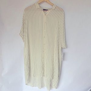 Zara Basic Eggshell Flow Top